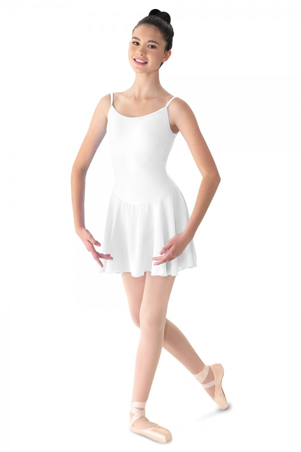 white leotard with skirt