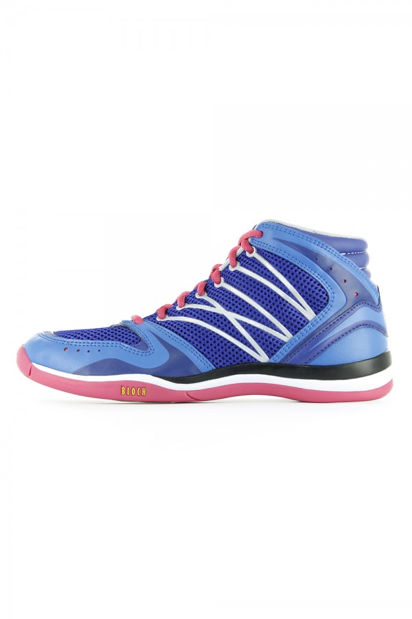 blue and white striped canvas shoes